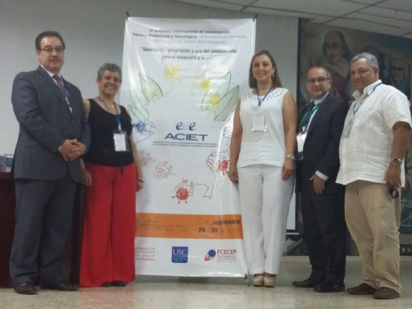 Semilleros y grupos de investigación de la FCECEP participaron  en el VI Simposio Internacional de Investigación de ACIET